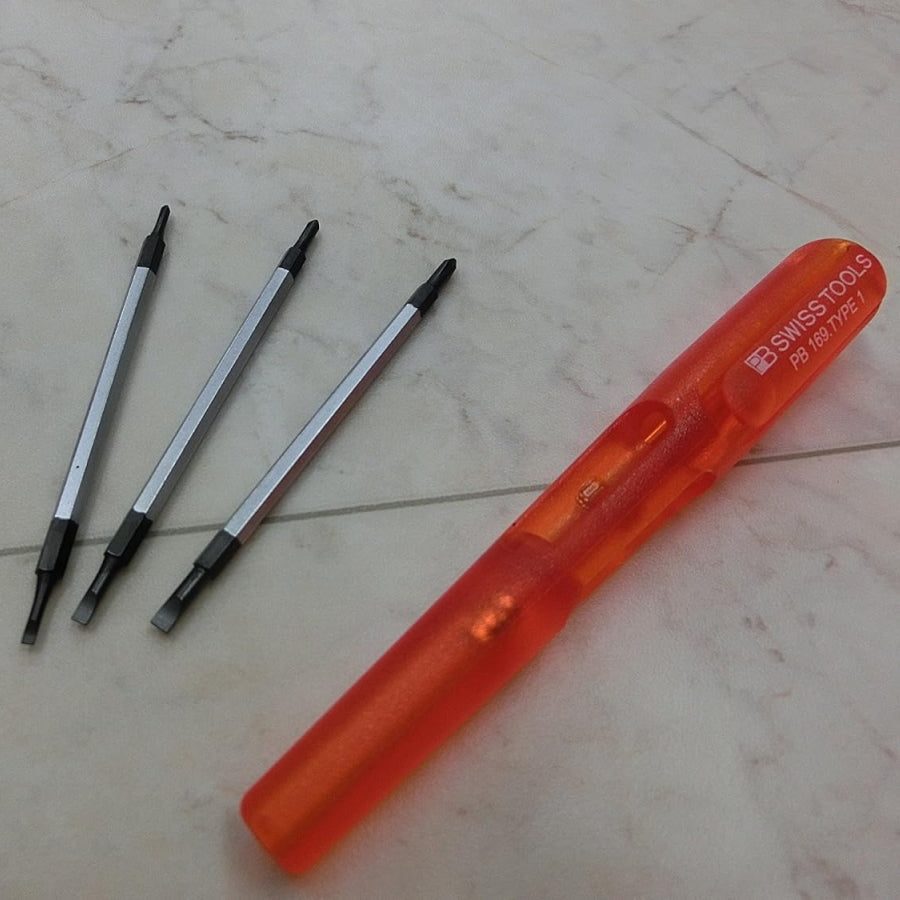 PB Swiss Tools 169.V01CN インサイダー 精密ドライバーセット 差し替え式 コンパクトドライバー 磁石保持 ポケット工具 PBスイスツールズ