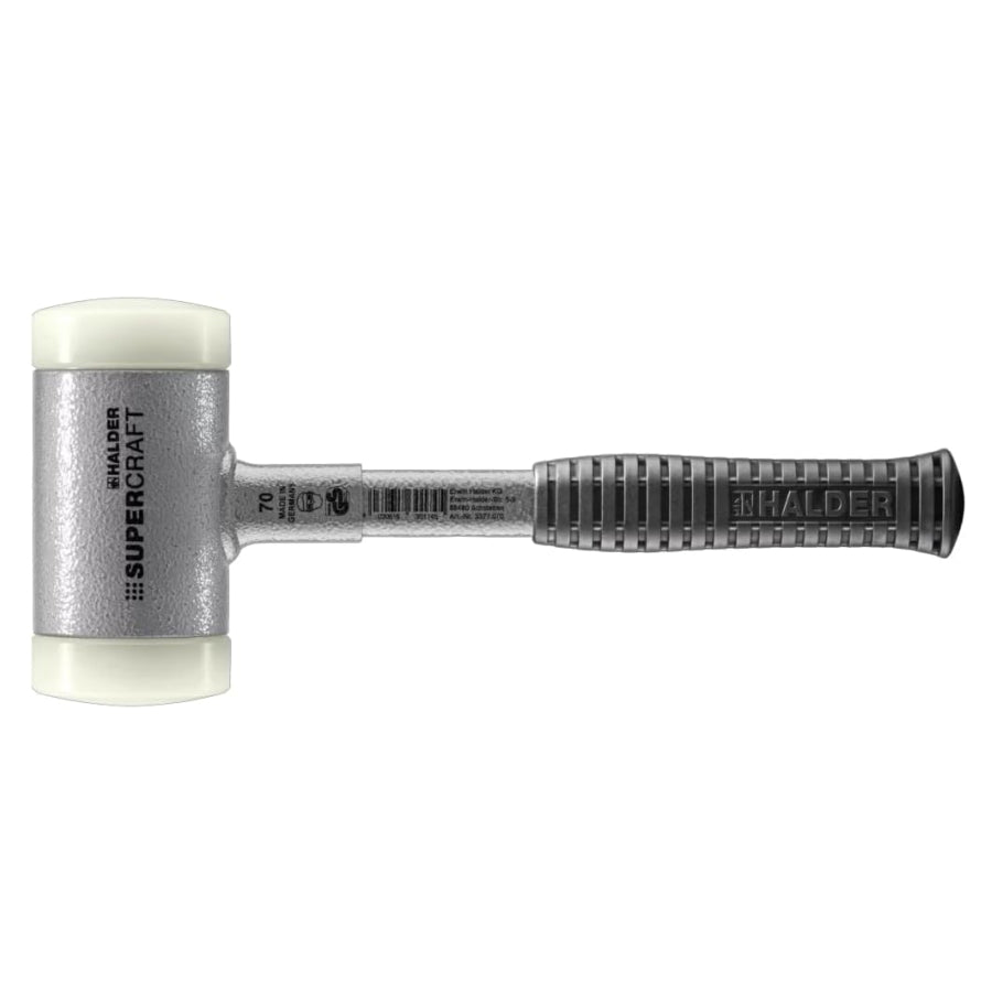 ハルダー スーパークラフト 無反動ハンマー スティール製 ハンドル グレー 3377