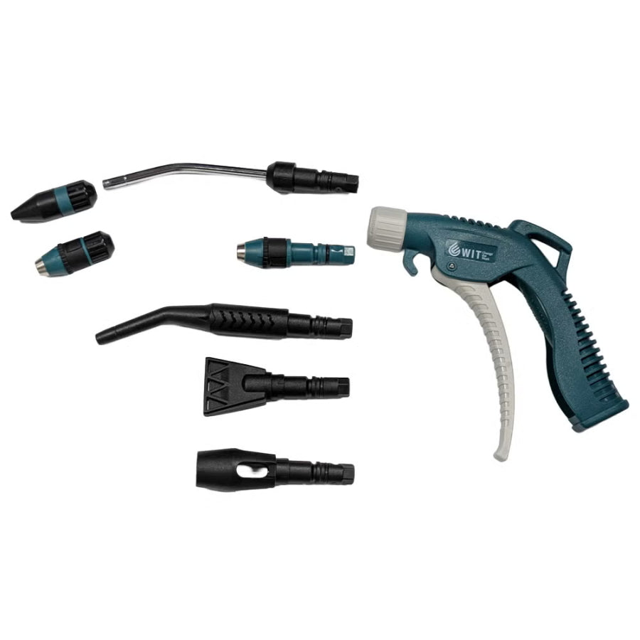 WIT ワールドインポートツールズ 8pcsエアーブローガンセット 5002665 WIT-Air Blower SET ノズル交換 6角度対応