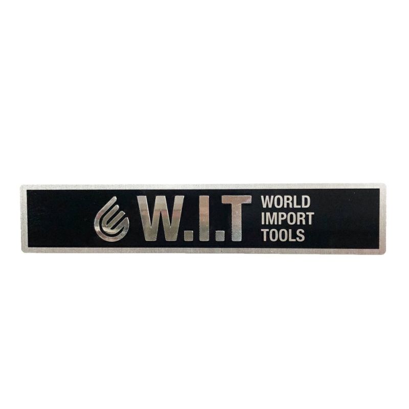 WIT アルミプレートエンブレム WORLD IMPORT TOOLS 170mm×33mm アルミエンブレム 5018114