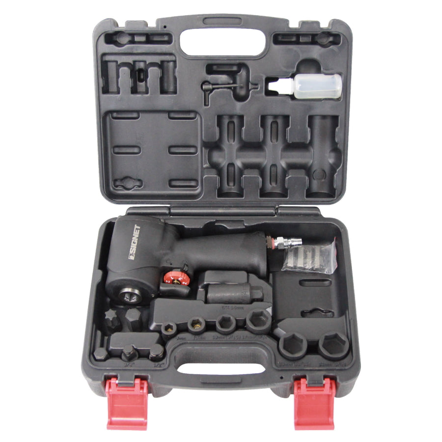 シグネット 1/2DR 3/8DR インサート式エアインパクトレンチセット 65340
