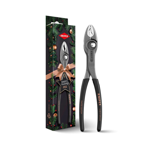 クニペックス スリップジョイントプライヤー ツイングリップ 8201-200S02 XMAS 2025 Limited Edition  ブラック&ゴールド