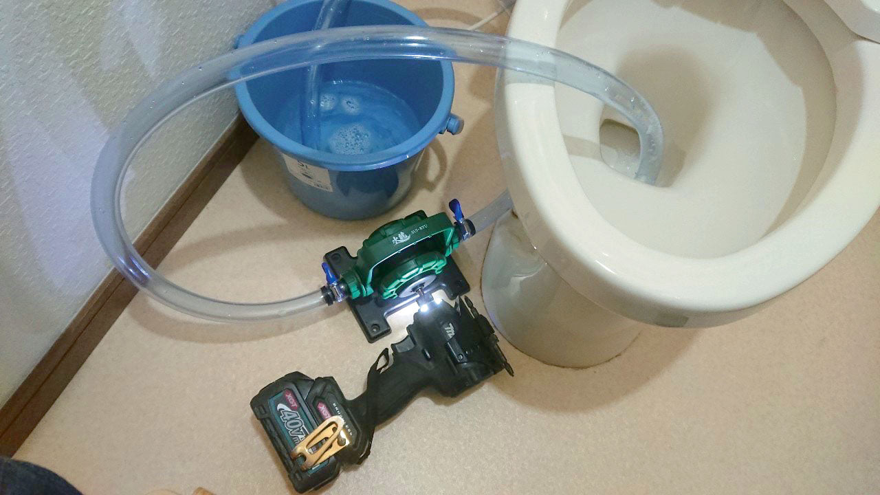 新潟精機 電ドルポンプ 水龍 DPS-01 給排水ポンプ ドリル接続式 大流量 底水吸込アタッチメント DPS-01A セット対応