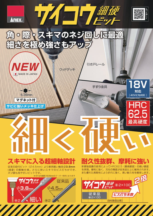アネックス サイコウビット 細硬ビット スリム ASKM