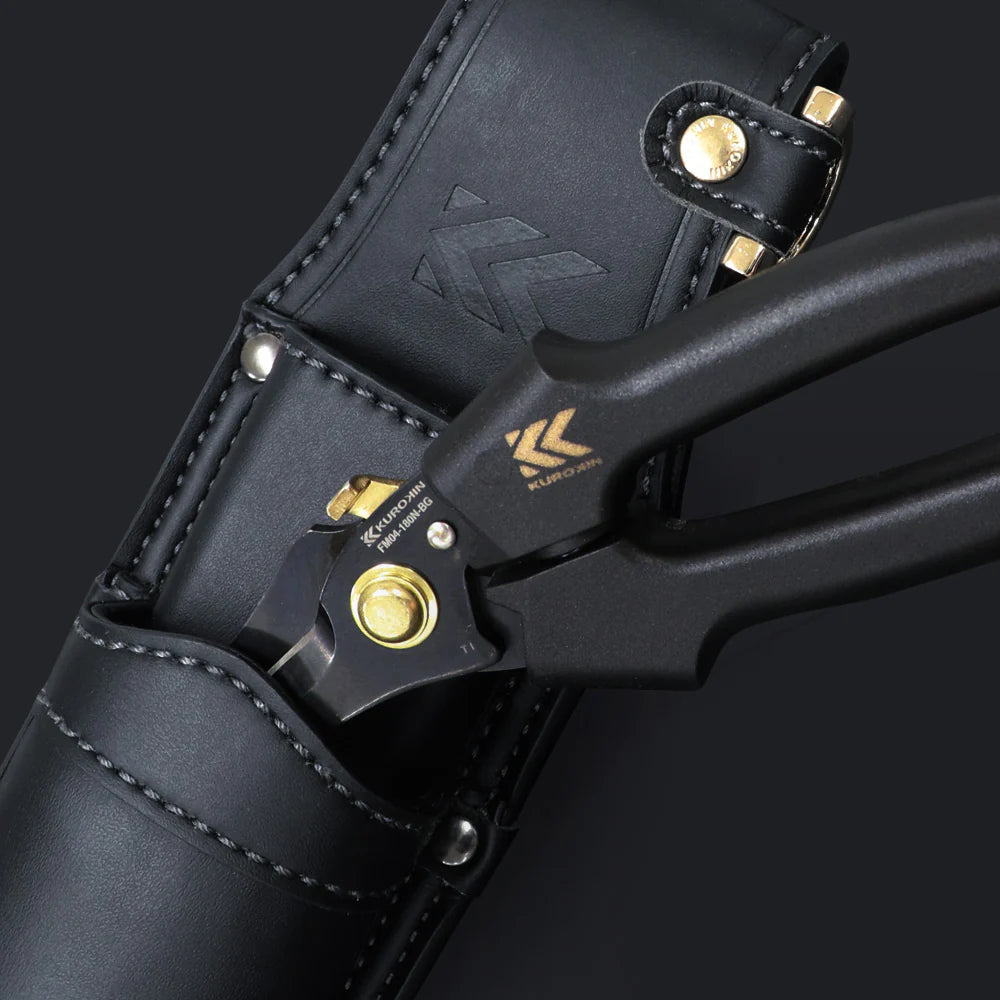 フジ矢 黒金 電工ストレートバサミPRO FM04-180NL-BG