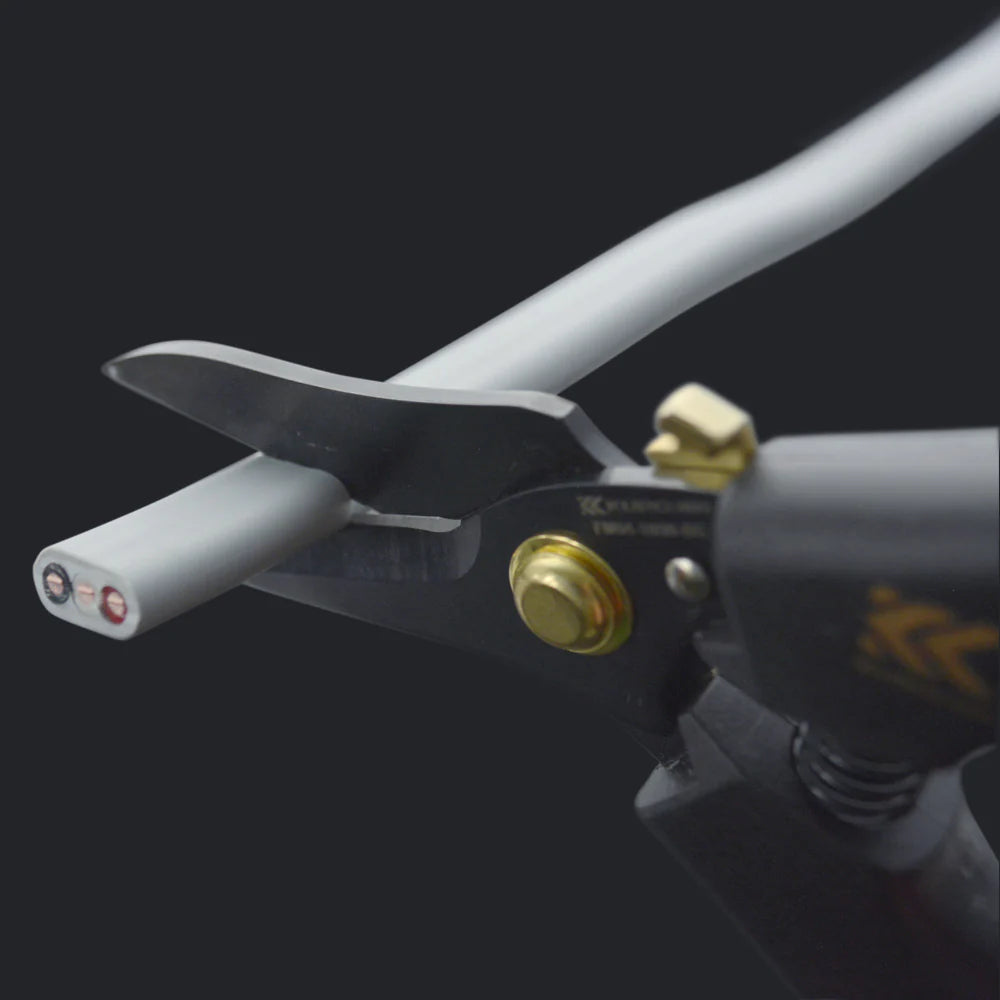 フジ矢 黒金 電工ストレートバサミPRO FM04-180NL-BG