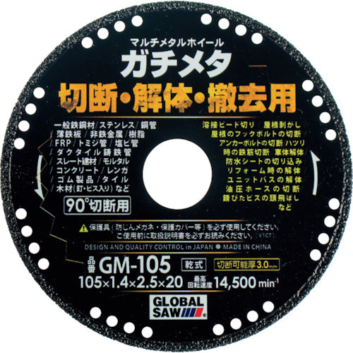 モトユキ グローバルソー ガチメタ マルチメタルホイール GMタイプ