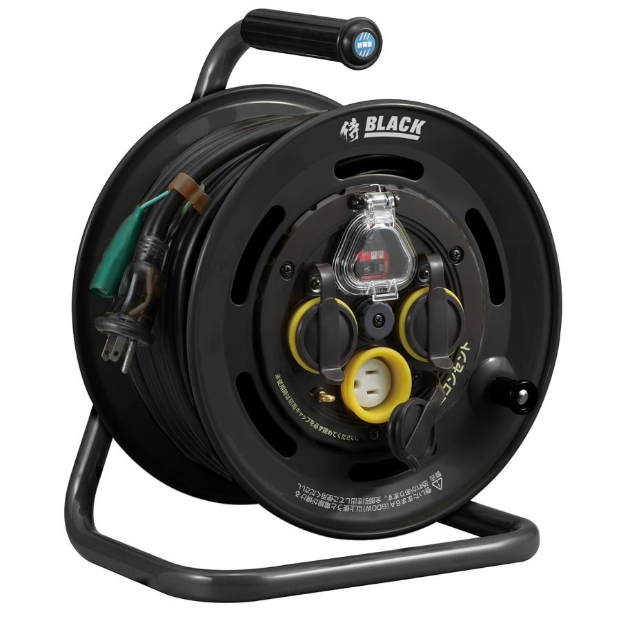 侍BLACK 漏電遮断付きコードリール SBE-30KCB3