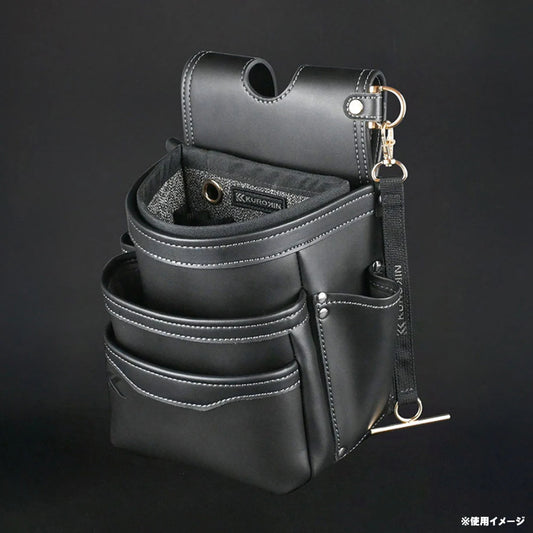 フジ矢 黒金 腰袋用 インナーケース AIC-21-BG ハトメ付