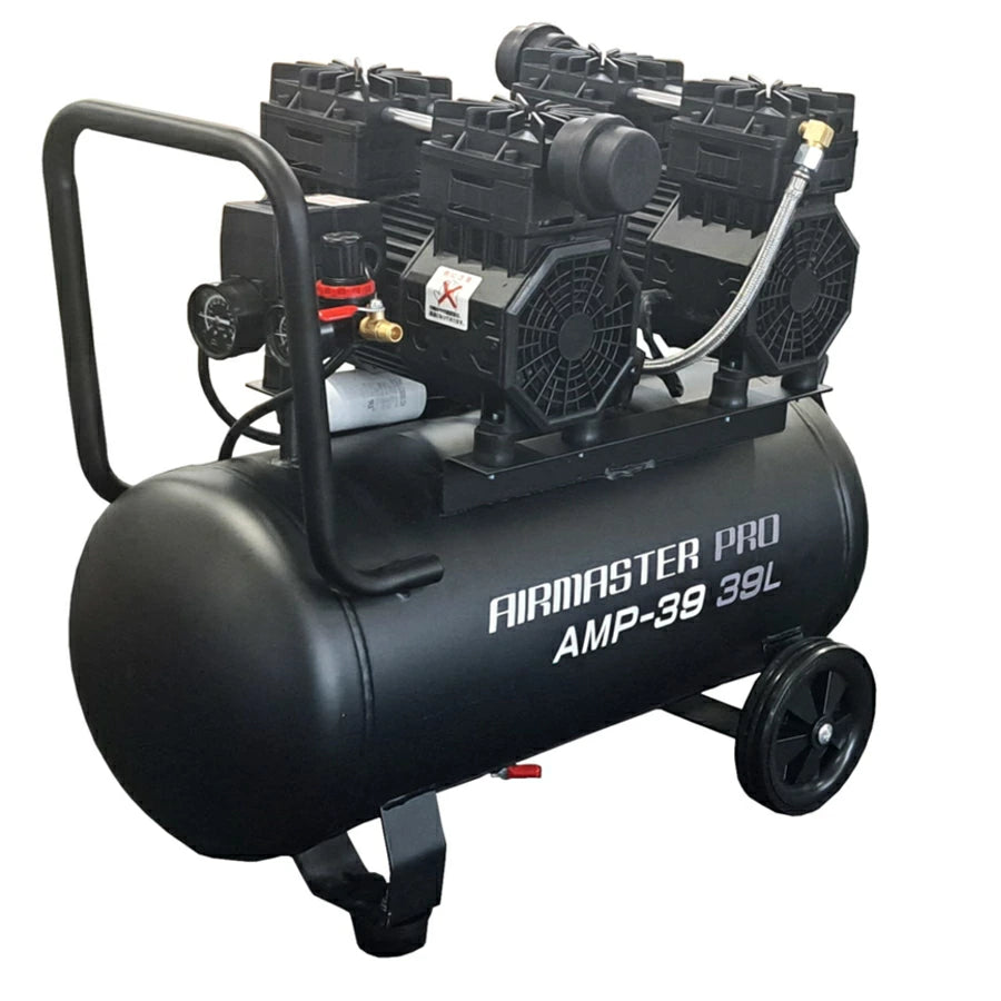 静音オイルレスエアーコンプレッサー AMP-09 AMP-30 AMP-39 9L 30L 39L AC100V 圧力調整 ワンタッチ接続 エアー工具対応