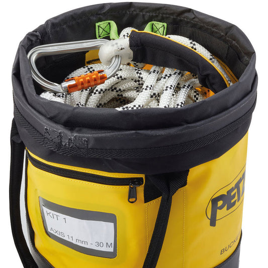 PETZL バックパック バケット 15 ロープ収納バッグ 15L Φ25×L30cm 最大使用荷重50kg TPU防水生地 S001AA00 S001BA00 S001CA00 ぺツル