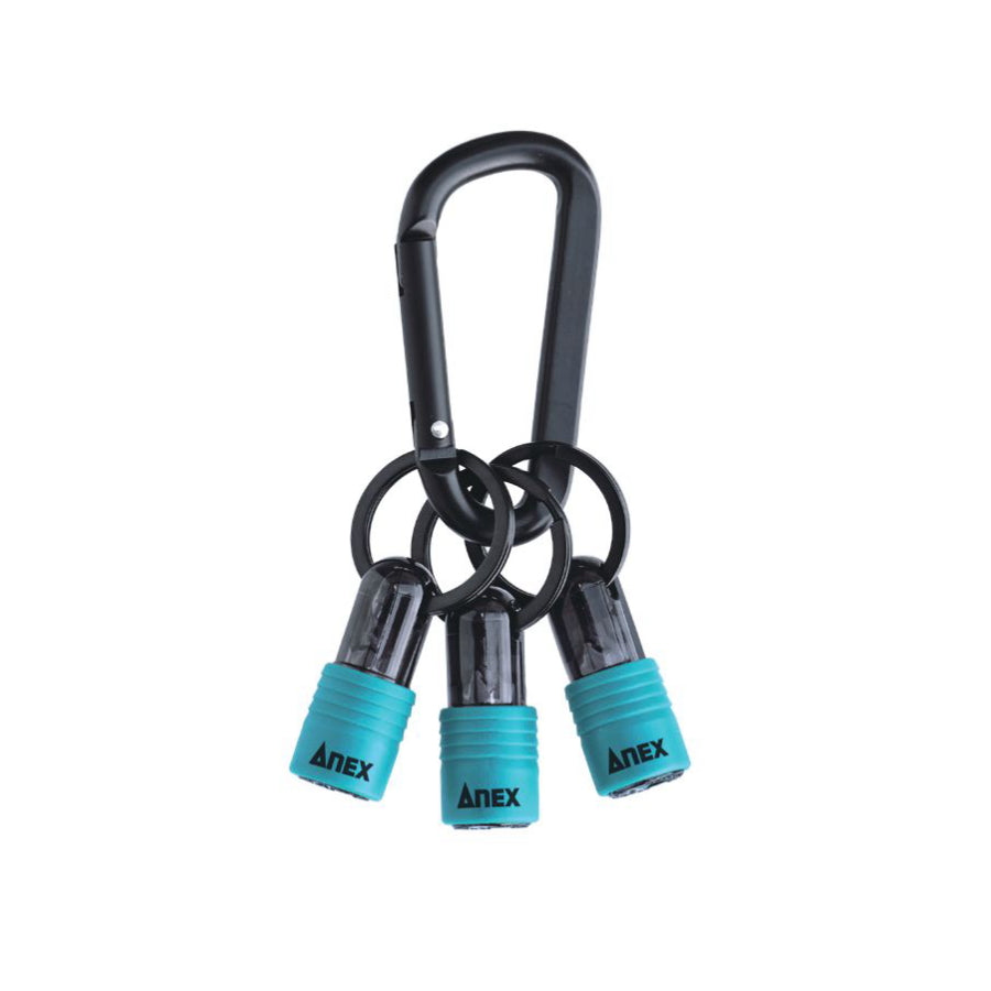 【4月末入荷予約品】 ANEX アネックス クイックホルダー AQH-L5 AQH-L6 限定色 アースブルー アースグリーン 6.35mm 六角軸 ビットホルダー ソケットホルダー カラビナ付 工具ホルダー