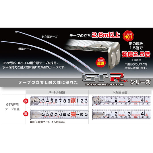 KDS コンベックス 剛立 厚爪 GT-R シリーズ 25巾