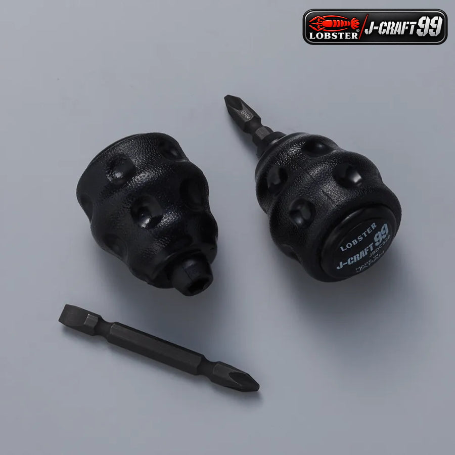 LOBSTER ロブテックス J-CRAFT99 スタビ差替式ドライバー JBDCS26 プラス #2 マイナス 6.0 全長76mm ビット全長65mm 先端マグネット付き 差し替え式 スタビドライバー 短いドライバー ネジ締め ネジ外し 手動工具