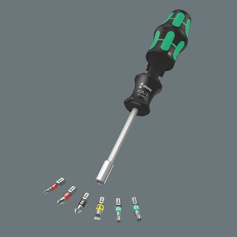 【廃盤品限定特価】 Wera Kraftform Kompakt 27 Set 1 135821 ビットマガジン内蔵ドライバーセット 1/4インチ