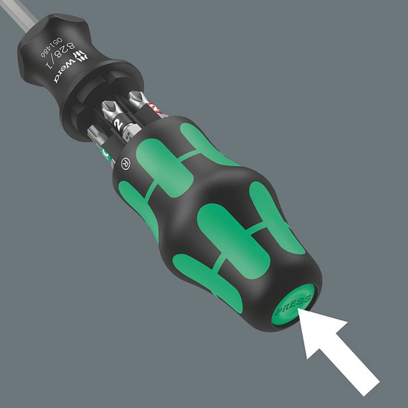 【廃盤品限定特価】 Wera Kraftform Kompakt 27 Set 1 135821 ビットマガジン内蔵ドライバーセット 1/4インチ