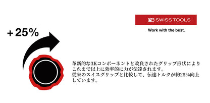 PB SWISS TOOLS 38192 ポジドライバー 新型グリップ SWISS GRIP EVO
