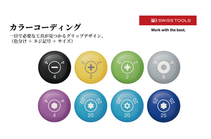 PB SWISS TOOLS 38192 ポジドライバー 新型グリップ SWISS GRIP EVO