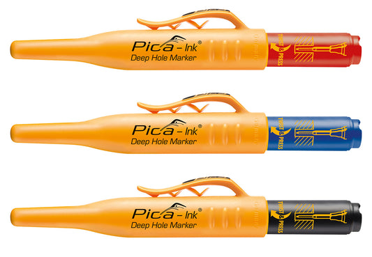 ピカマーカー Pica Ink ディープホールマーカー 本体 150 赤 / 青 / 黒