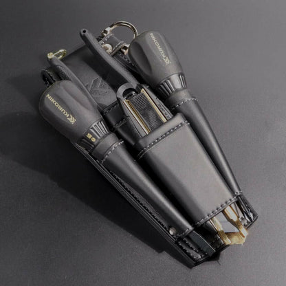 フジ矢 黒金 LIGHT PU LEATHER SERIES ドライバーホルダー /ドライバーペンチホルダー