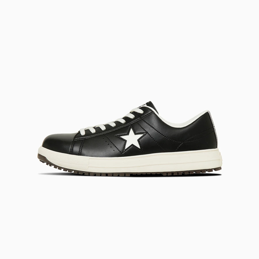 CONVERSE コンバース ONE STAR PS 33701750 ブラック/ホワイト JSAA A種 プロスニーカー 安全靴 作業用シューズ ローカット