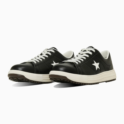 CONVERSE コンバース ONE STAR PS 33701750 ブラック/ホワイト JSAA A種 プロスニーカー 安全靴 作業用シューズ ローカット