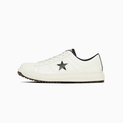 CONVERSE コンバース ONE STAR PS 33701751 ホワイト/ブラック JSAA A種 プロスニーカー 安全靴 作業用シューズ ローカット