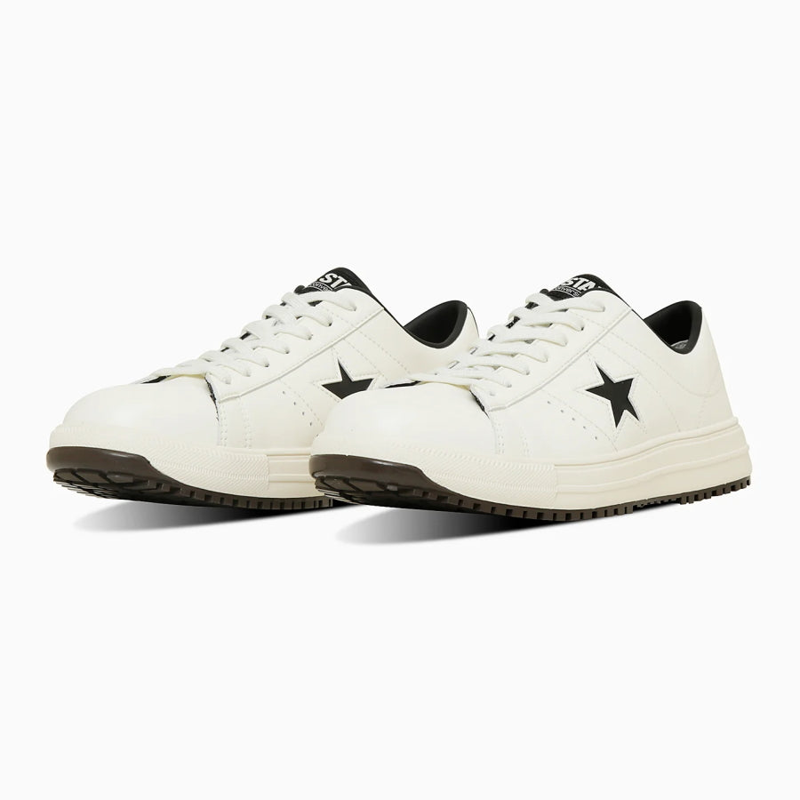 CONVERSE コンバース ONE STAR PS 33701751 ホワイト/ブラック JSAA A種 プロスニーカー 安全靴 作業用シューズ ローカット