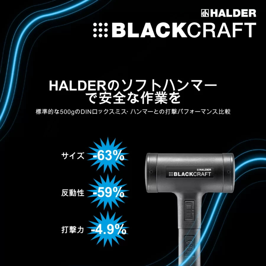 ハルダー ブラッククラフト ショックレス 無反動ハンマー 3379
