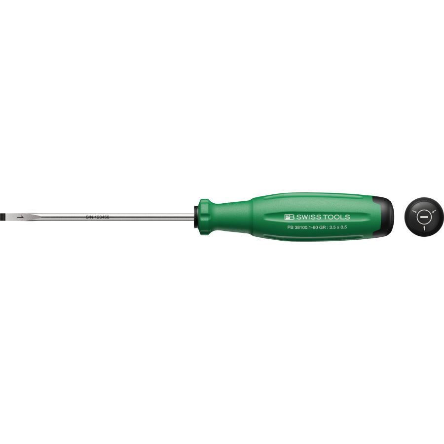 PB SWISS TOOLS 38190 / 38100 カラーシリーズ プラスドライバー マイナスドライバー 新型グリップ SWISS GRIP EVO