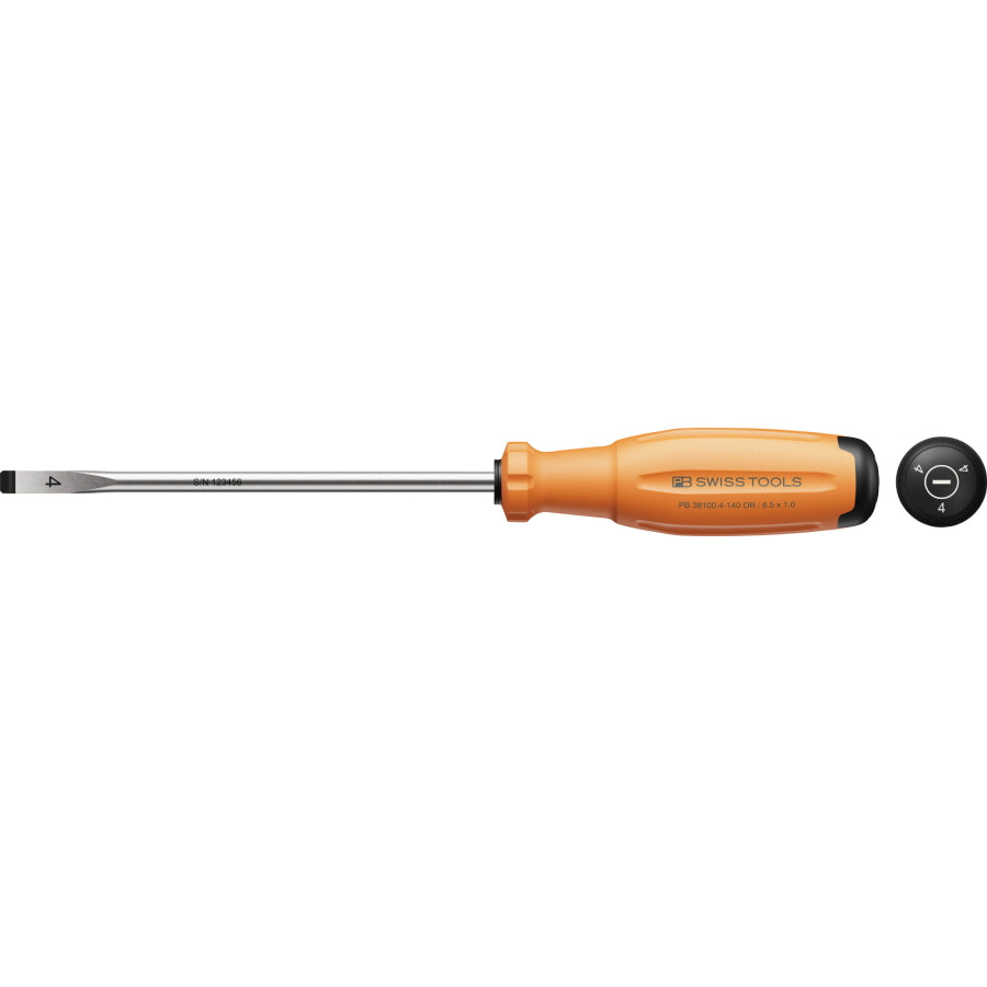 PB SWISS TOOLS 38190 / 38100 カラーシリーズ プラスドライバー マイナスドライバー 新型グリップ SWISS GRIP EVO