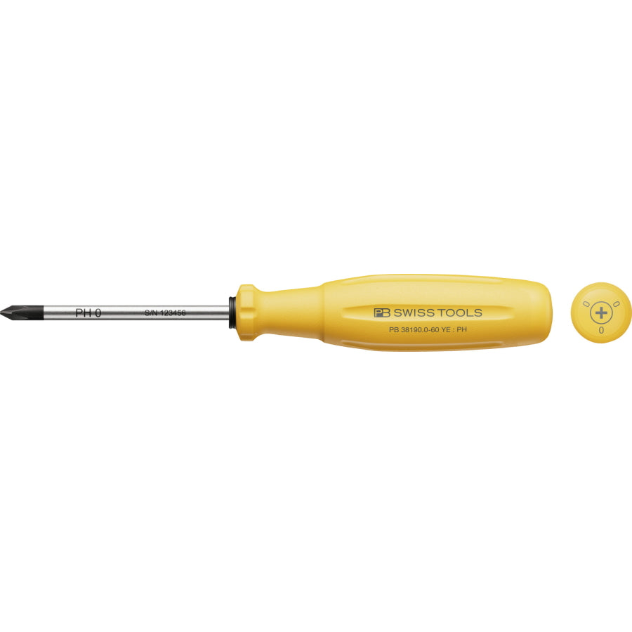PB SWISS TOOLS 38190 / 38100 カラーシリーズ プラスドライバー マイナスドライバー 新型グリップ SWISS GRIP EVO