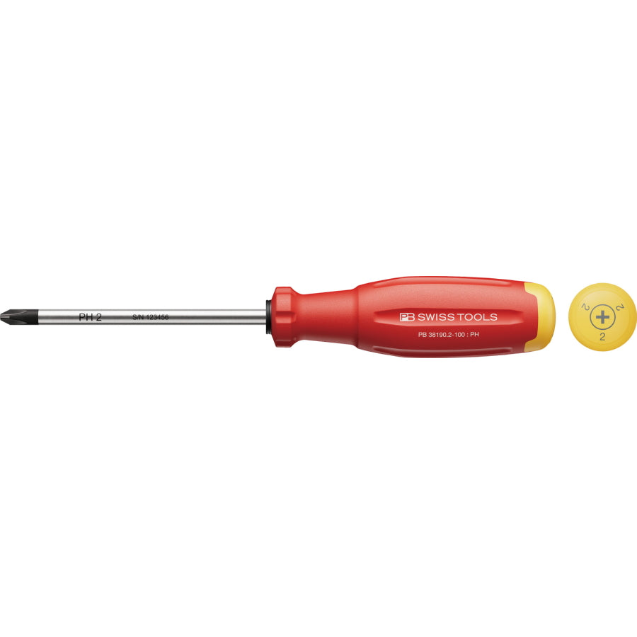 PB SWISS TOOLS 38190 プラスドライバー 新型グリップ SWISS GRIP EVO