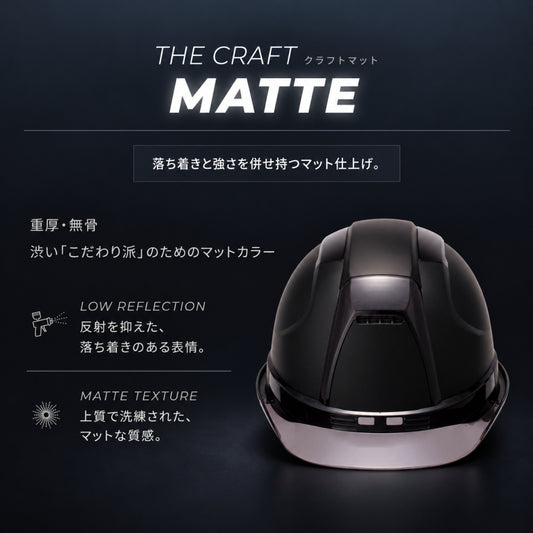 TOYO SAFETY No.390F VENTI プレミアムコーティング クラフトマット 全5色 作業用ヘルメット 390F-MAT