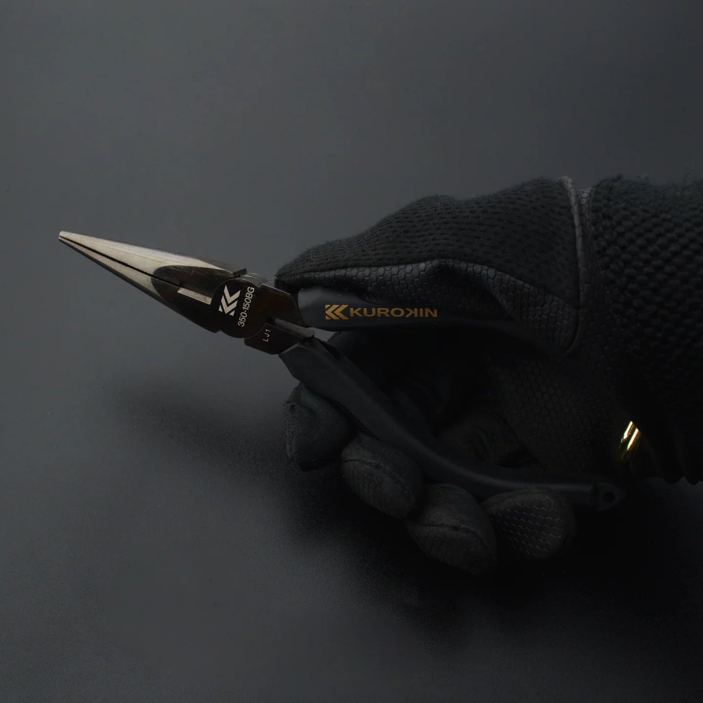 フジ矢 黒金 クロスローレット ラジオペンチ 350-150BG