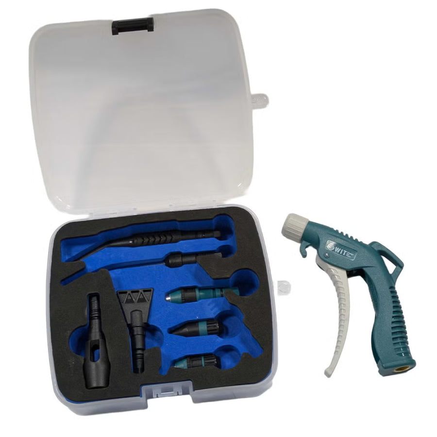 WIT ワールドインポートツールズ 8pcsエアーブローガンセット 5002665 WIT-Air Blower SET ノズル交換 6角度対応