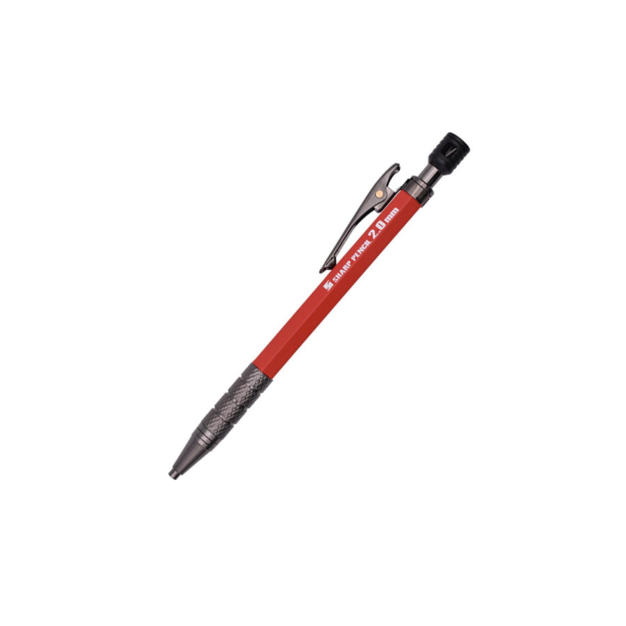 祥碩堂 朱雀 建築用シャープペンシル 2.0mm 500 真鍮製ボディ ポリマー芯 落下防止機能 芯削りキャップ