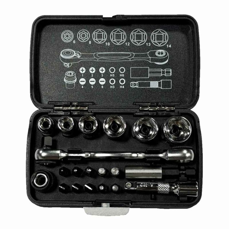 WIT 1/4dr 20pc スタビーソケット&ビットセット  5018162