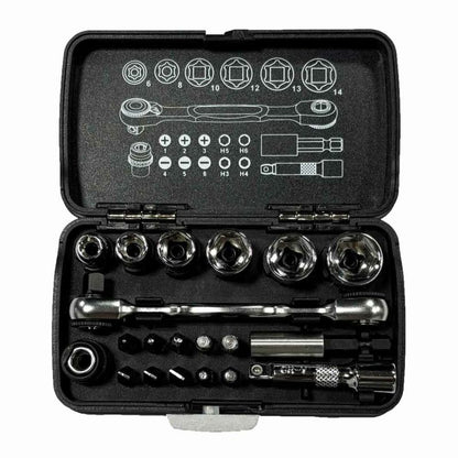WIT 1/4dr 20pc スタビーソケット&ビットセット  5018162