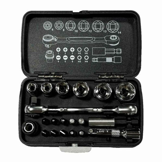 WIT 1/4dr 20pc スタビーソケット&ビットセット  5018162
