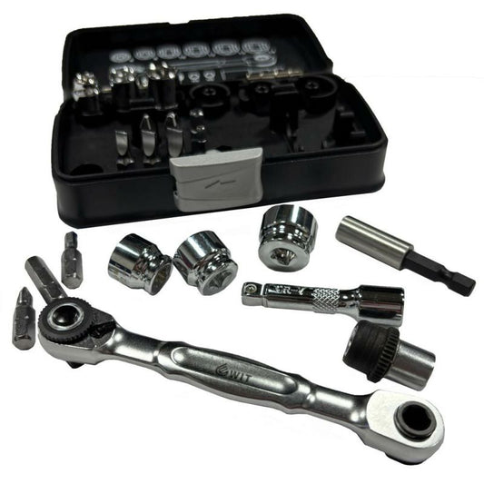 WIT 1/4dr 20pc スタビーソケット&ビットセット  5018162