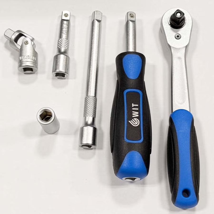 WIT ワールドインポートツールズ 1/4drソケットビットセット 5018282 WIT-10004 38pcs ラチェット ソケット ビット HEX TX PZ
