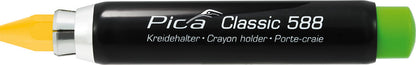 ピカマーカー Pica classic Pro 木材＆工業用クレヨン 12本入り590 赤 / 青 / 緑 / 黄 / 黒 / 白