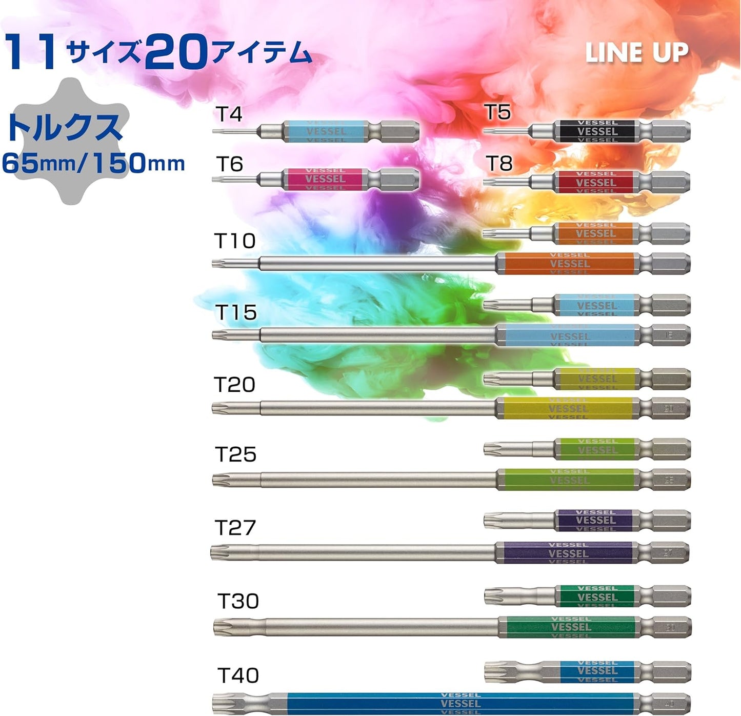 ベッセル 片頭トルクス 剛彩ビット GSVT
