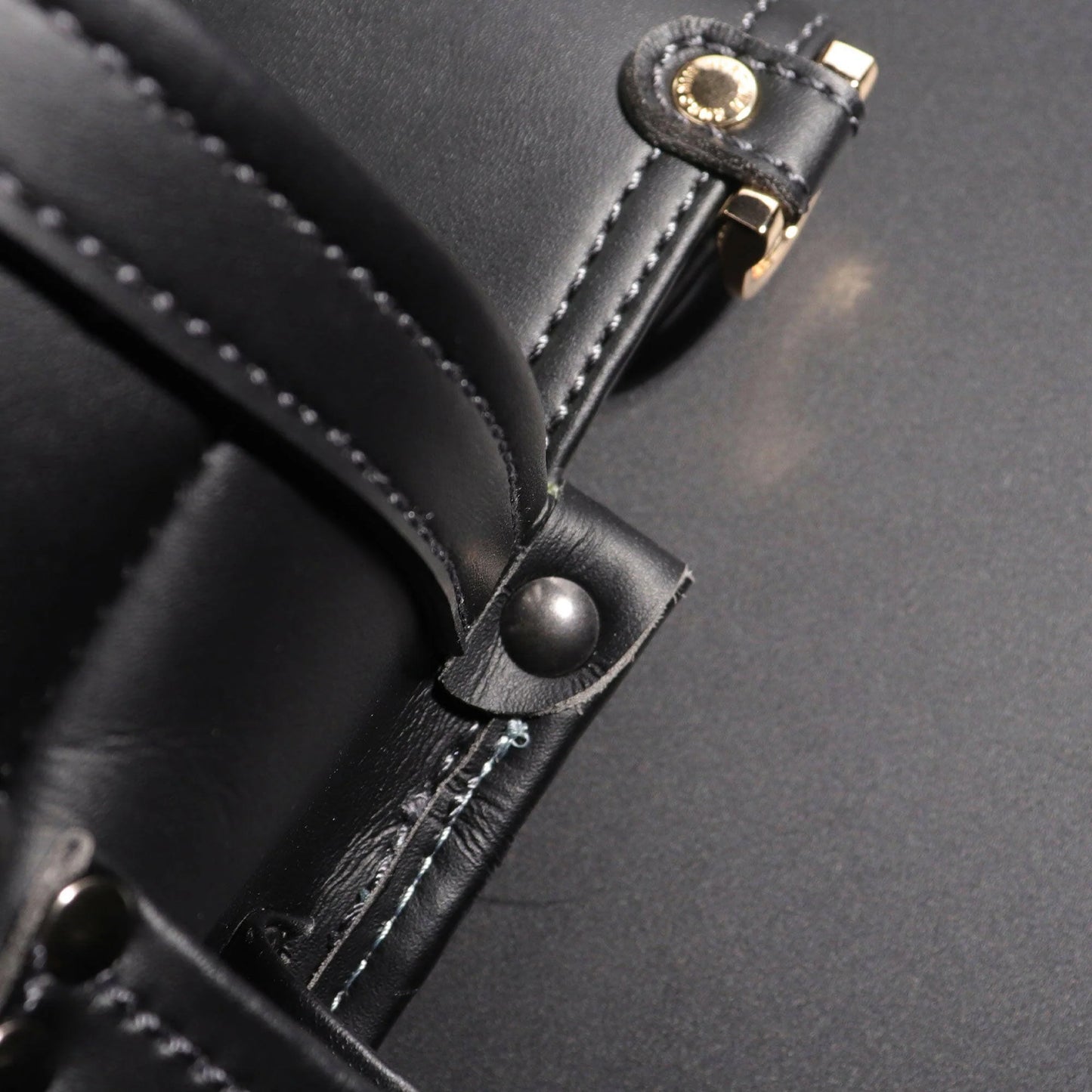 フジ矢 黒金 LIGHT PU LEATHER SERIES 腰袋 / 建築薄型腰袋