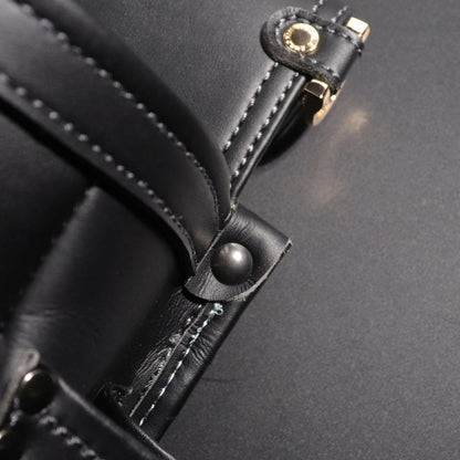 フジ矢 黒金 LIGHT PU LEATHER SERIES 腰袋 / 建築薄型腰袋