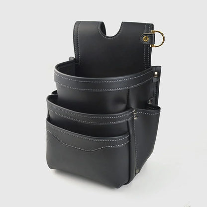 フジ矢 黒金 LIGHT PU LEATHER SERIES 腰袋 / 建築薄型腰袋