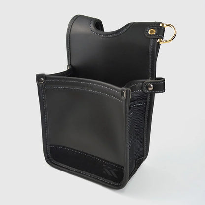 フジ矢 黒金 LIGHT PU LEATHER SERIES 腰袋 / 建築薄型腰袋