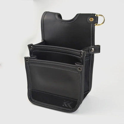 フジ矢 黒金 LIGHT PU LEATHER SERIES 腰袋 / 建築薄型腰袋