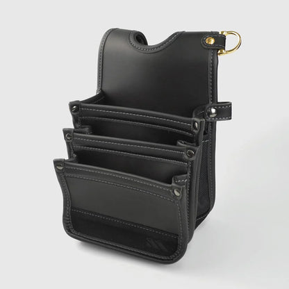 フジ矢 黒金 LIGHT PU LEATHER SERIES 腰袋 / 建築薄型腰袋
